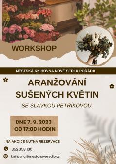 Workshop/aranžování sušených květin se Slávkou Petříkovou 1